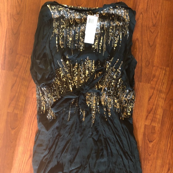 French Connection Silver Simmons Sequin Dress - Picture 5 of 8